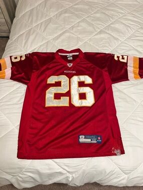 Reebok Red Football Jersey with White Accents